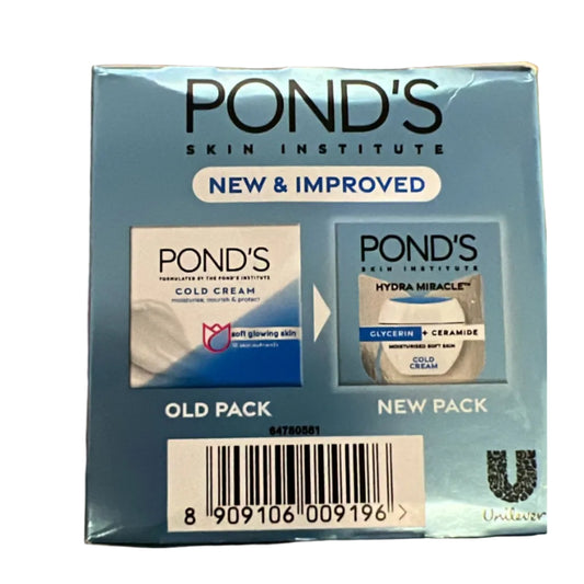 PONDS HYDRA MIRACLE COLD CREAM BACK