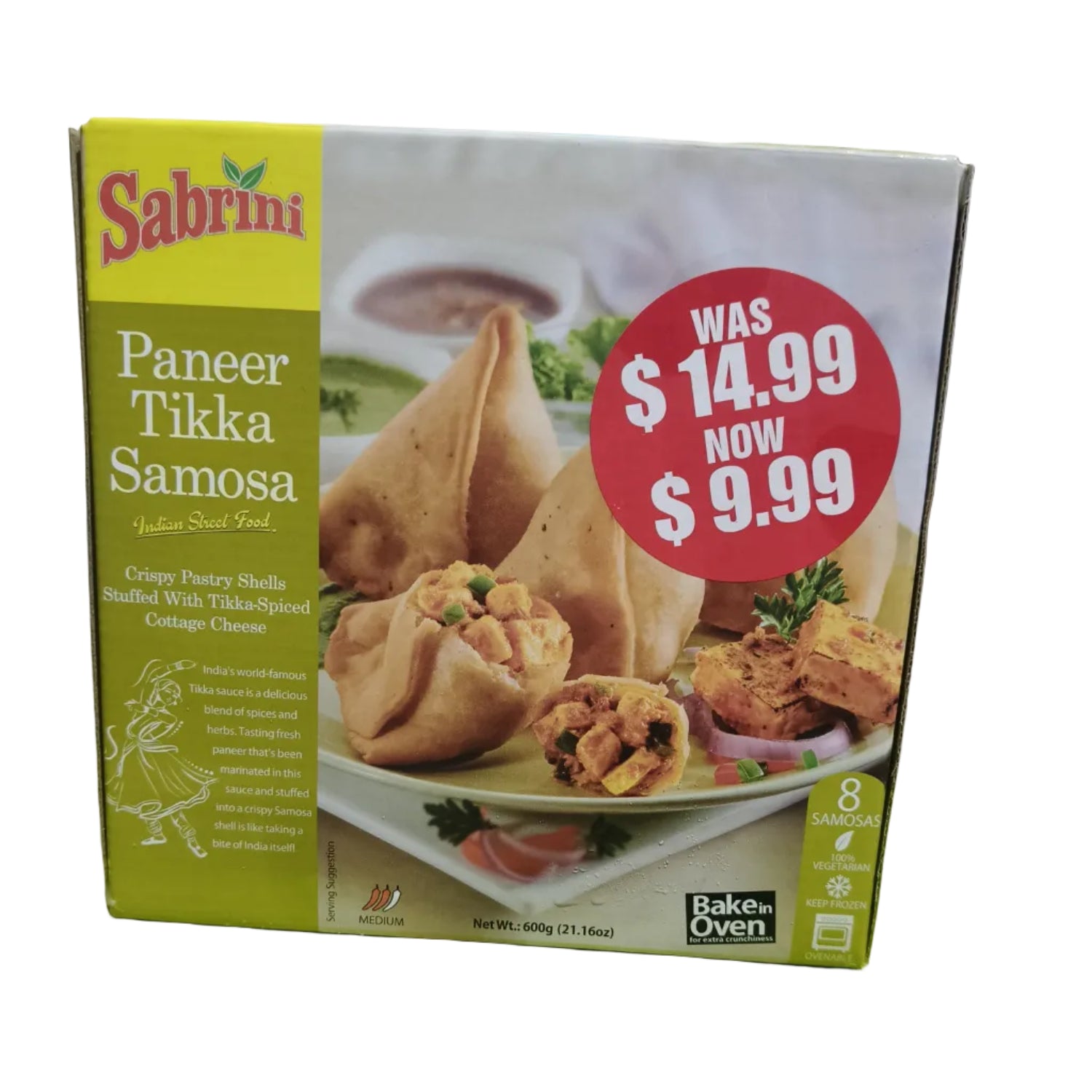 Paneer Tikka Samosa 600g (8pcs) - Sabrini