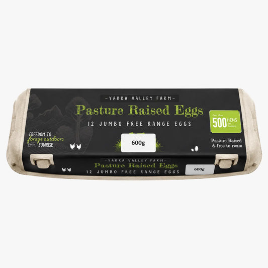 Pasture Raised Free Range Eggs 12pcs 600g - Yarra Valley Farm