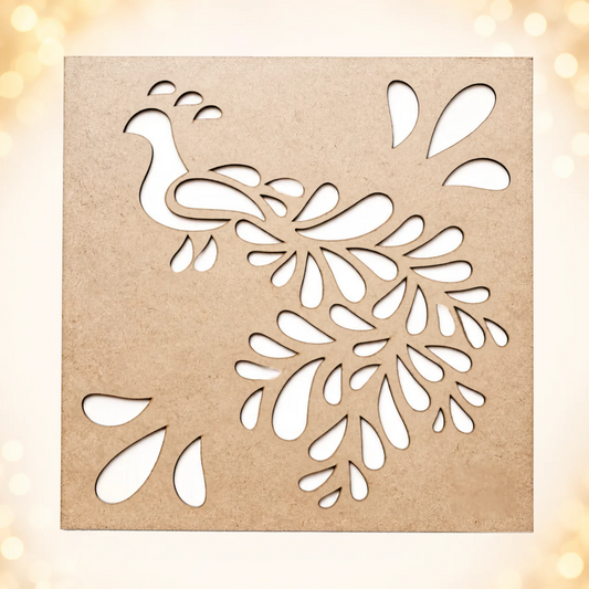 Peacock Feather Plume Stencils