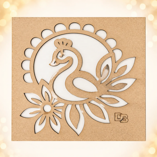 Peacock Floral Ring Stencils