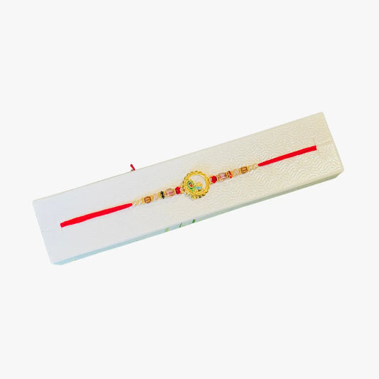 Pecock Feather Stone Rakhi 1