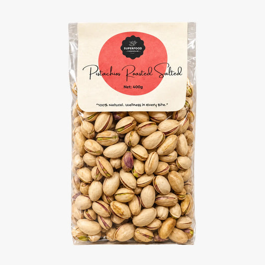 Pistachio Roasted and Salted 400g - Super Food