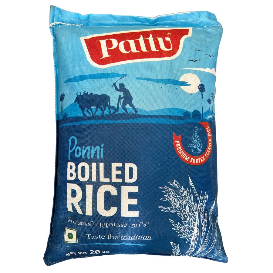 Ponni Boiled Rice 20kg - Pattu