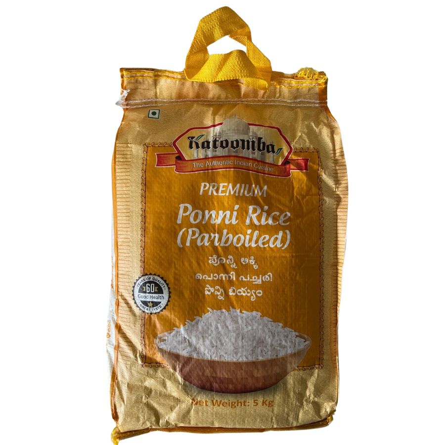 Ponni Parboiled Rice 5kg - Katoomba