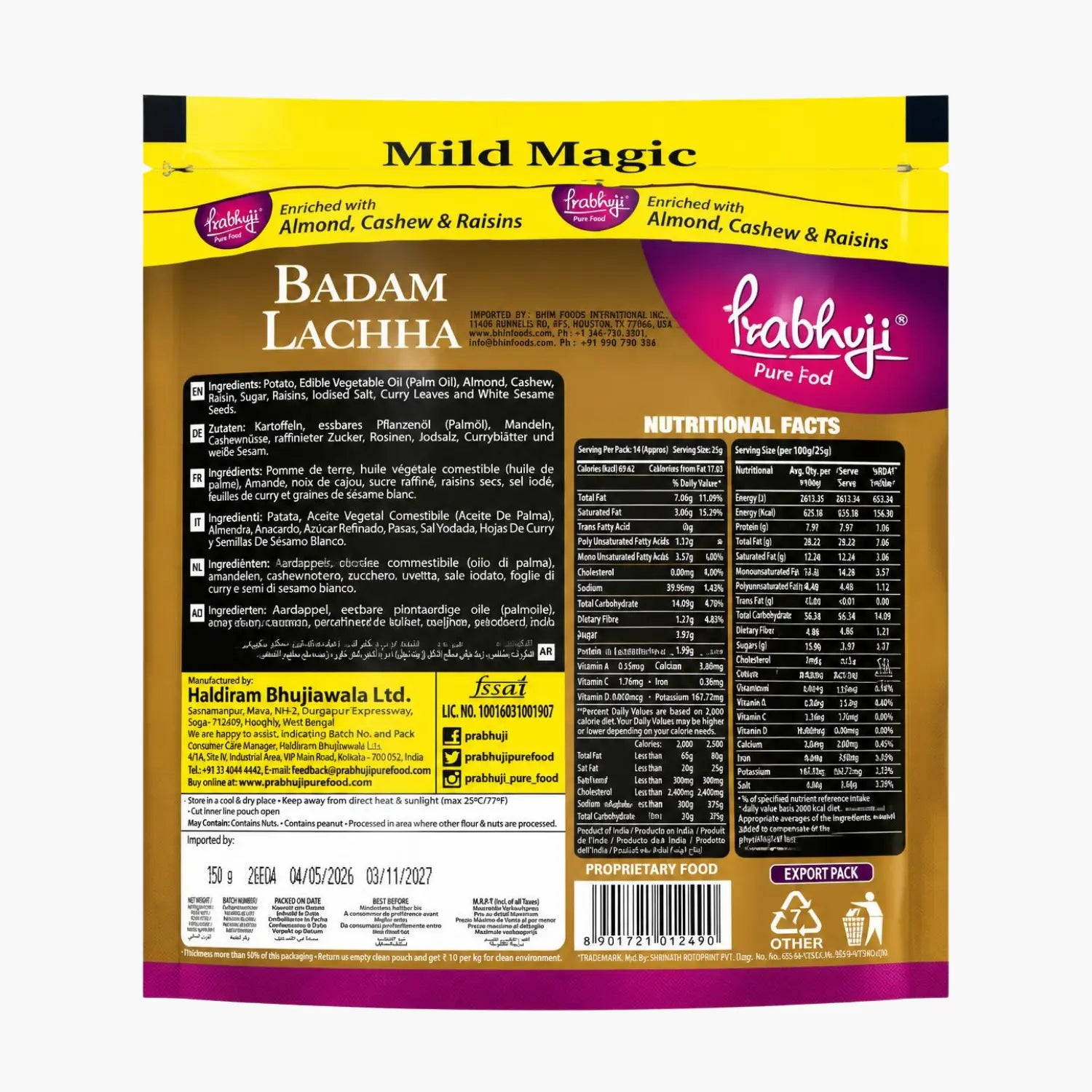 Prabhuji Badam Lachha (Panchratan) 350g