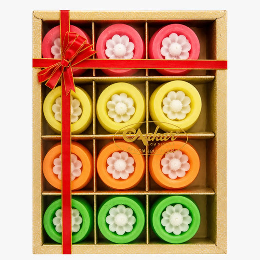 Premium Floating Matki Shape Candles 12pcs - Aakar