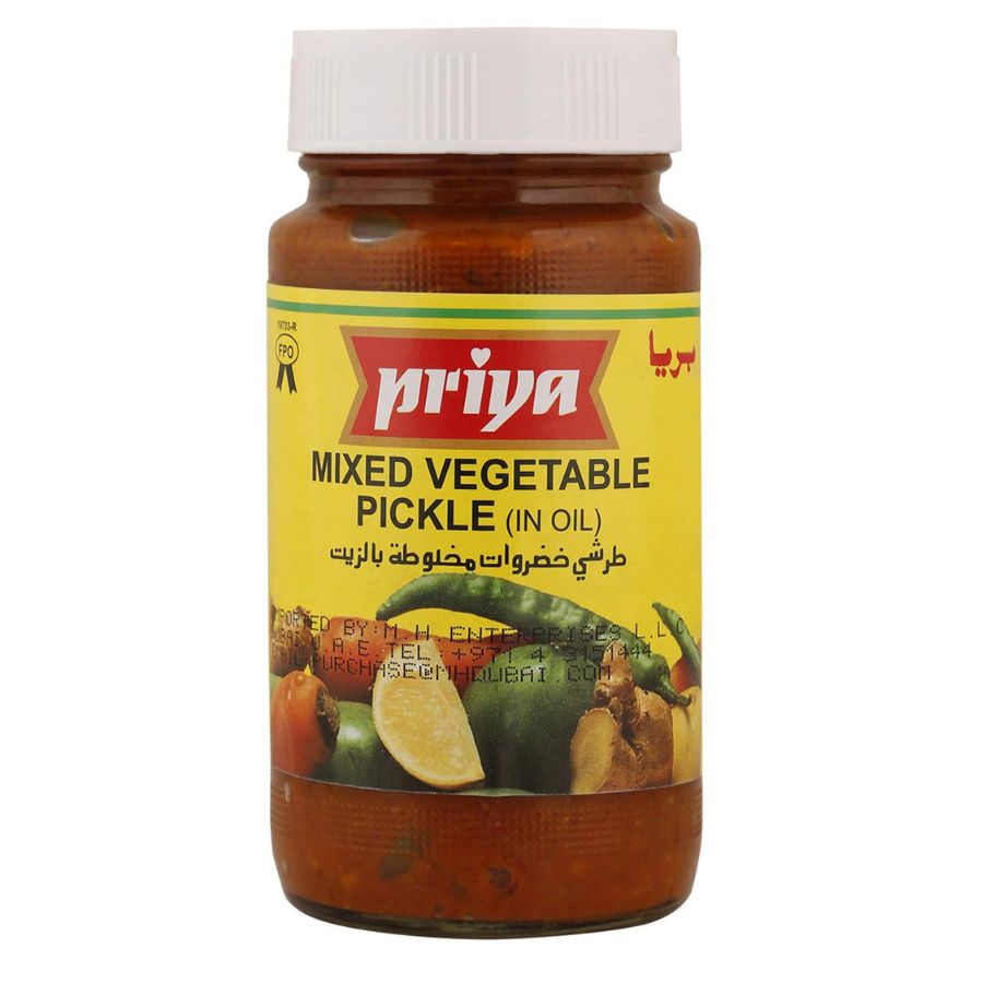 Priya Mixed Vegetable Pickle with Garlic