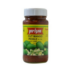 Priya Cut Mango Pickle 300g (With Garlic)