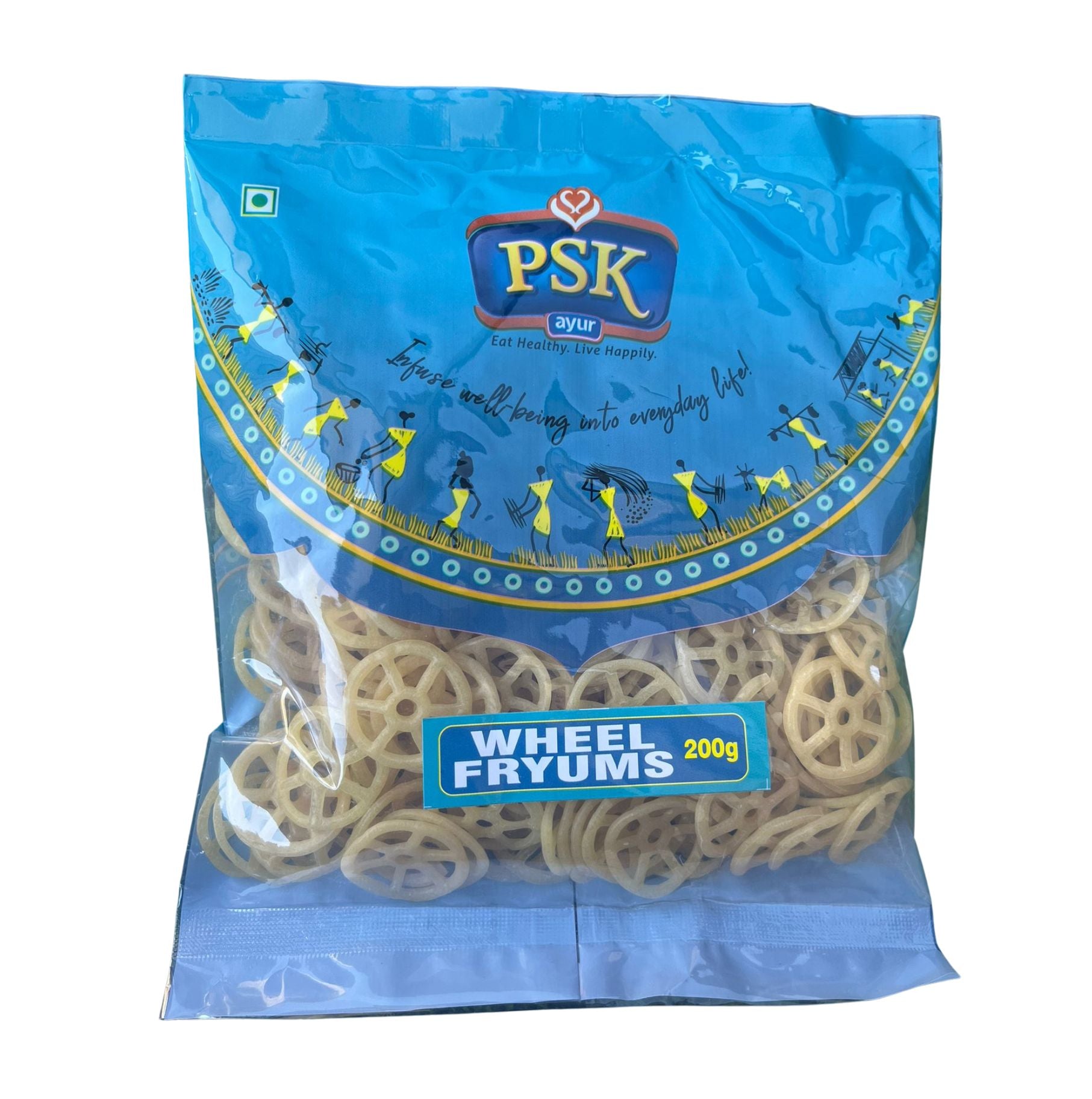 Psk Wheel Fryums Papad 200g