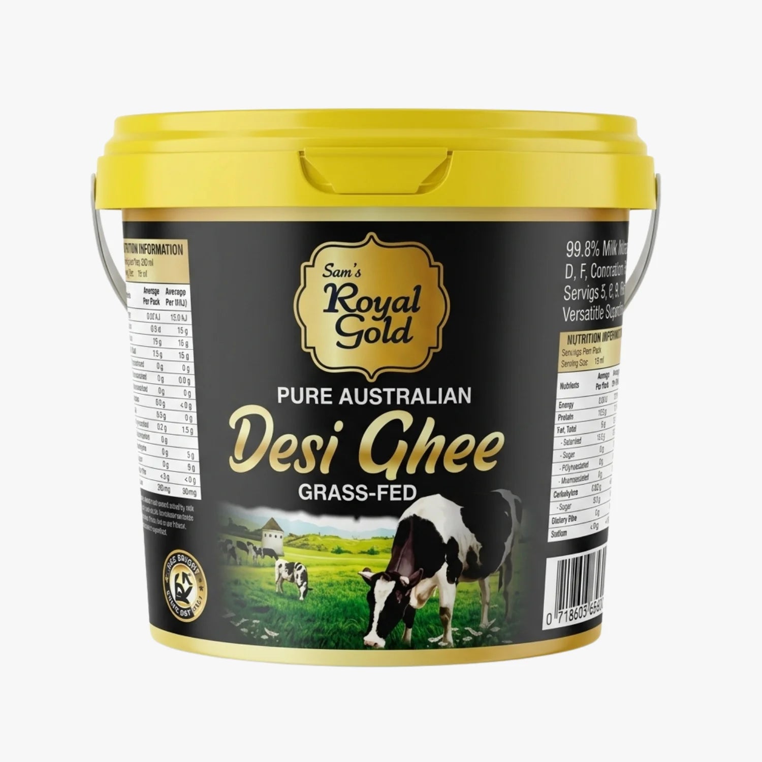 Pure Australian Desi Ghee Grass Fed 5L - Sam's Royal Gold