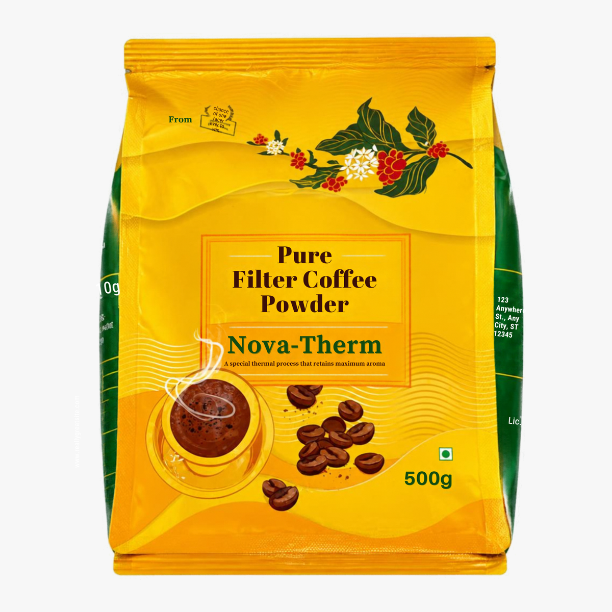 Pure Filter Coffee Powder Nova Therm 500g - Cothas