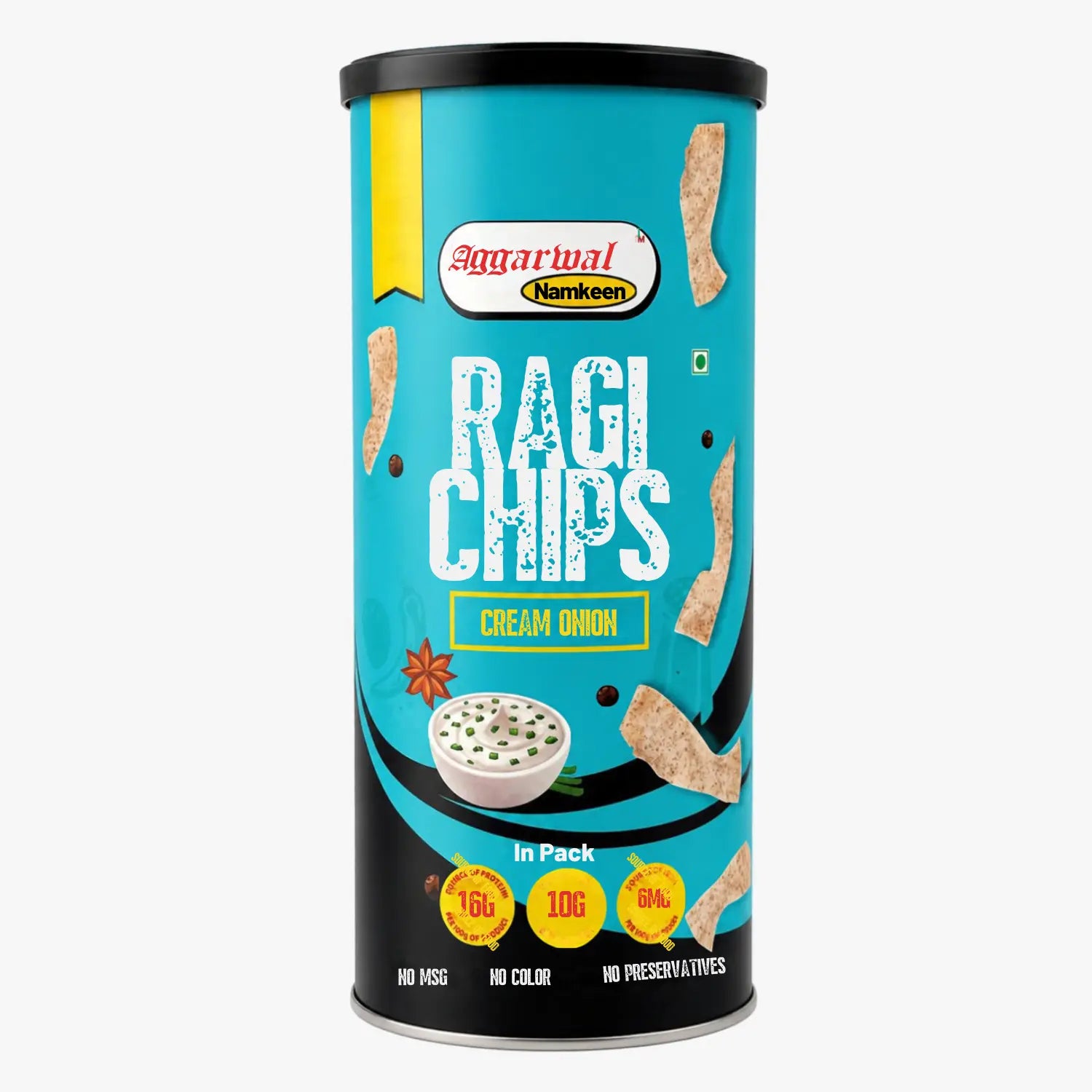 Ragi Chips Cream Onion Flavour - Aggarwal Namkeen