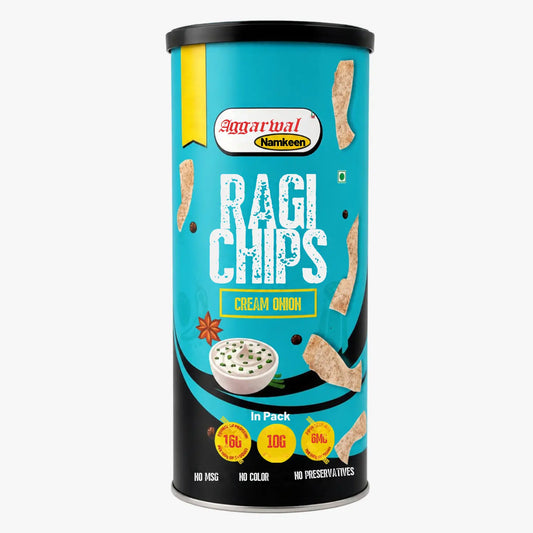 Ragi Chips Cream Onion Flavour - Aggarwal Namkeen