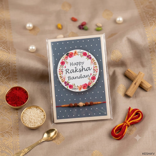 Rakhi Greeting Card with Puja Essentials