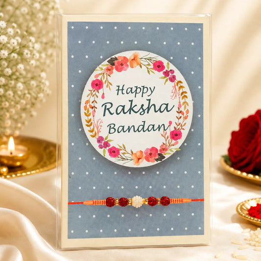 Rakhi Greeting Card with Puja Essentials