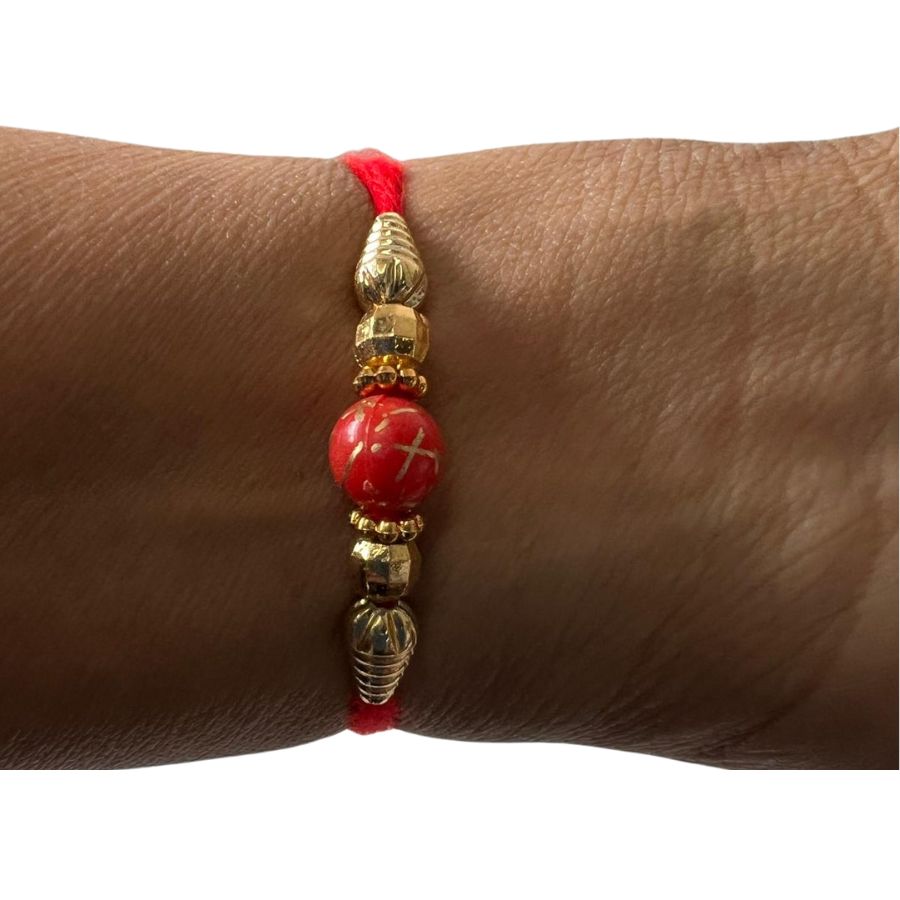 Red and Gold Rakhi