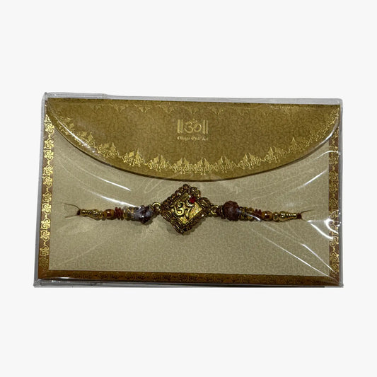 Religious Om Gold Rakhi