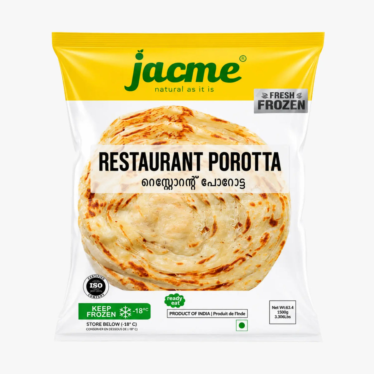 Restaurant Porotta 1.5kg - Jacme