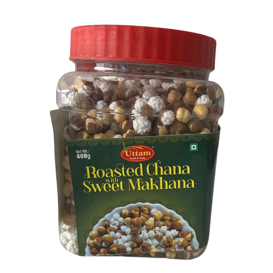 Roasted chana with sweet makhana 400g - Uttam