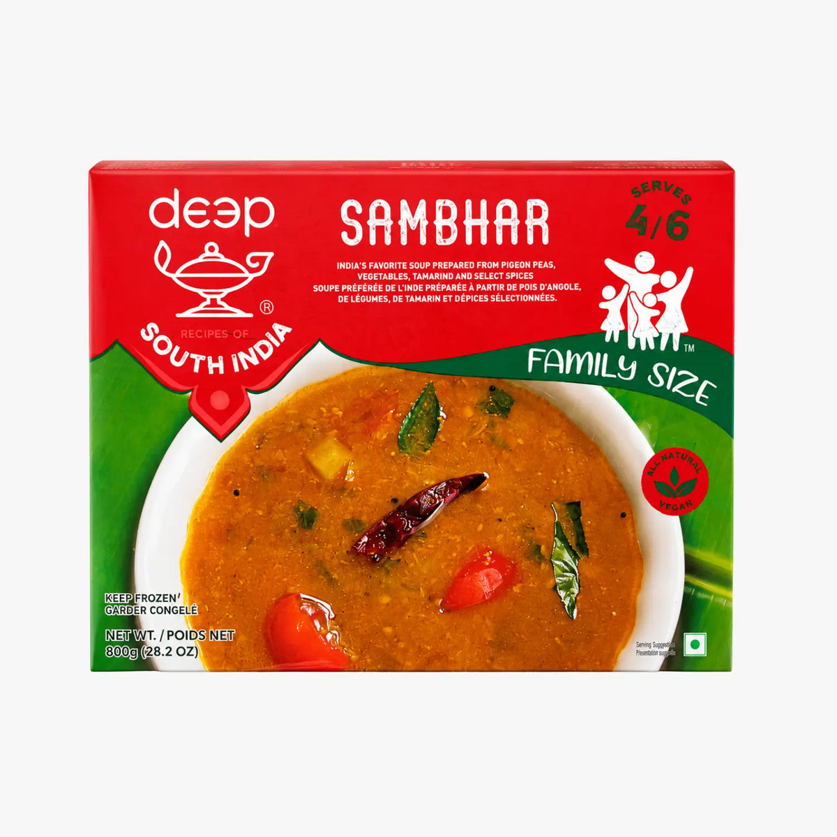 Sambhar Family Size 800g - Deep