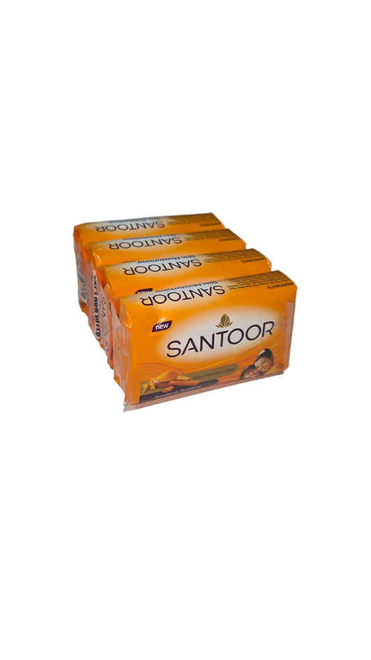 Sandal Soap 4pcs (400g) - Santoor