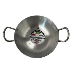 Silver Aluminium Kadai (With Lid) 27 cm (2)