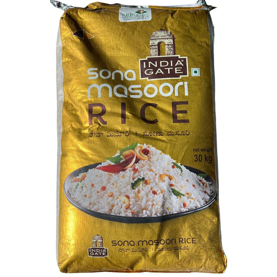 Sona Masoori Rice 30kg - India Gate