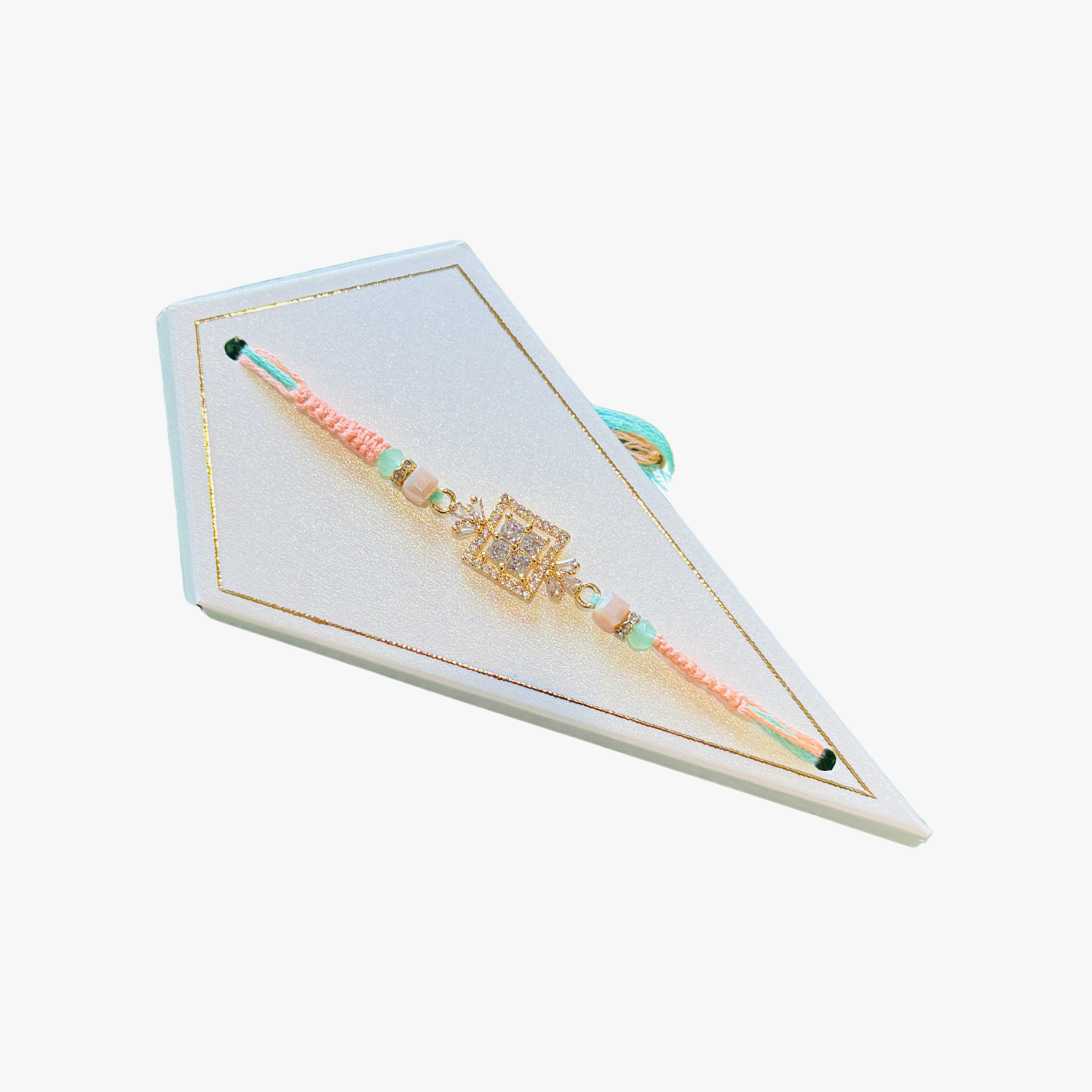 Square Stone Designer Rakhi
