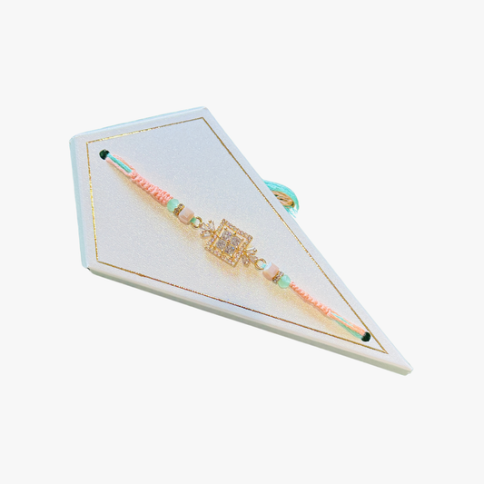Square Stone Designer Rakhi