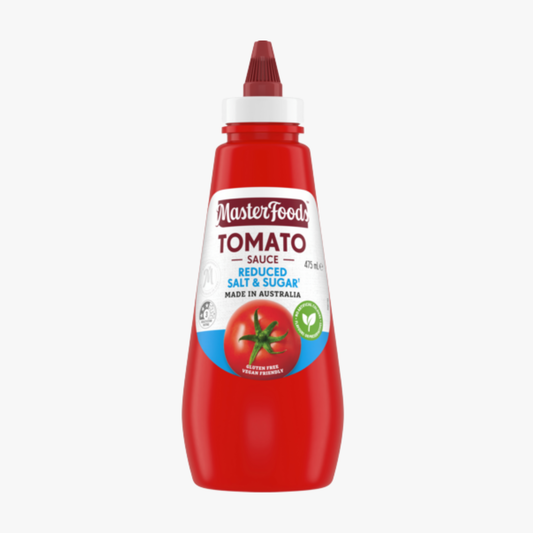 Squeezy Sauce Tomato Reduced Salt & Sugar 475ml - MasterFoods 