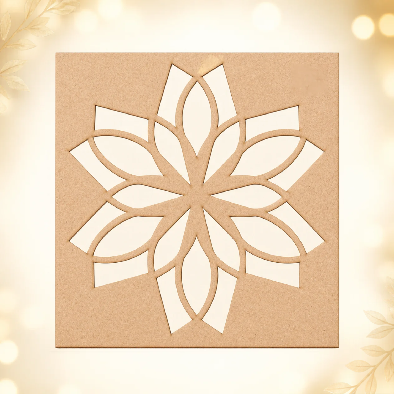 Starburst Floral Lattice Pattern Stencils