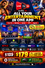 IPTV Streaming App | Live Channels, Movies & Sports - Live TV 5G
