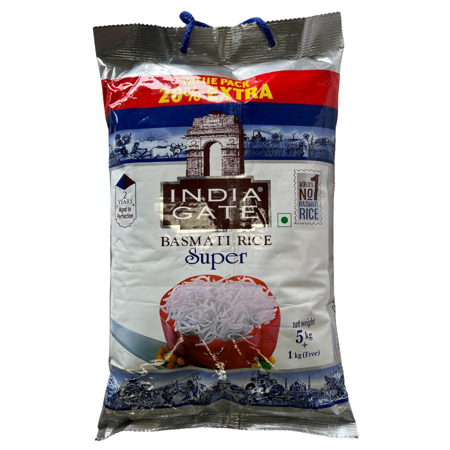 Super Basmati Rice 5kg - India Gate