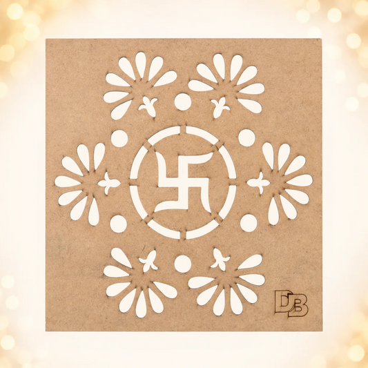Swastik Pattern Stencil