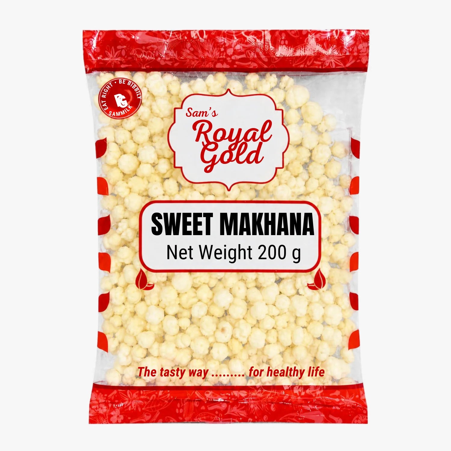 Sweet Makhana 200g - Sam's Royal Gold 