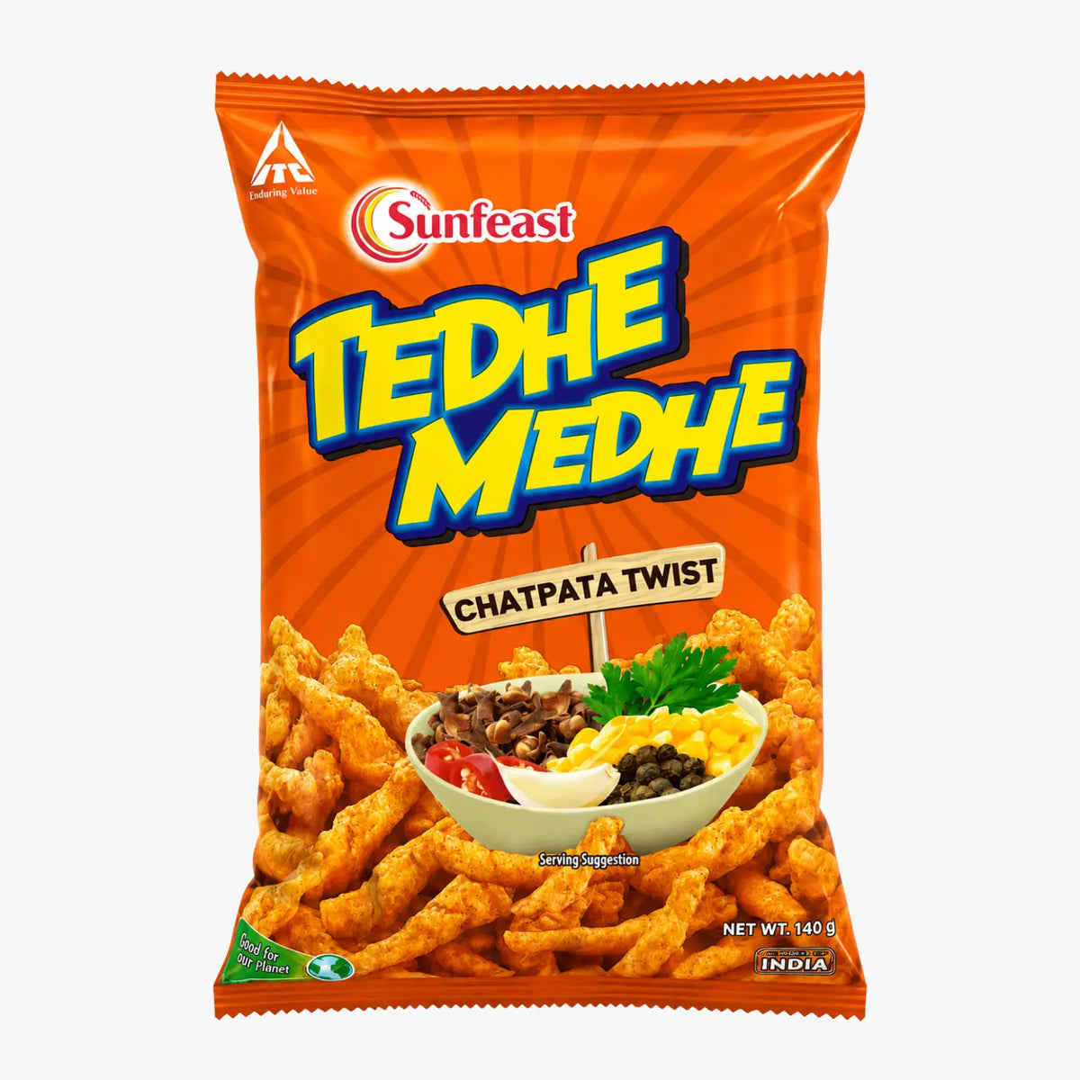 Tedhe Medhe Chatpata Twist 140g - Sunfeast