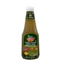Tikha pudina (Mint) Pani Ready to use 930ml - Desi touch