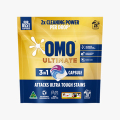 Ultimate 3 in 1 Laundry Detergent Capsules 28 Pack - OMO 
