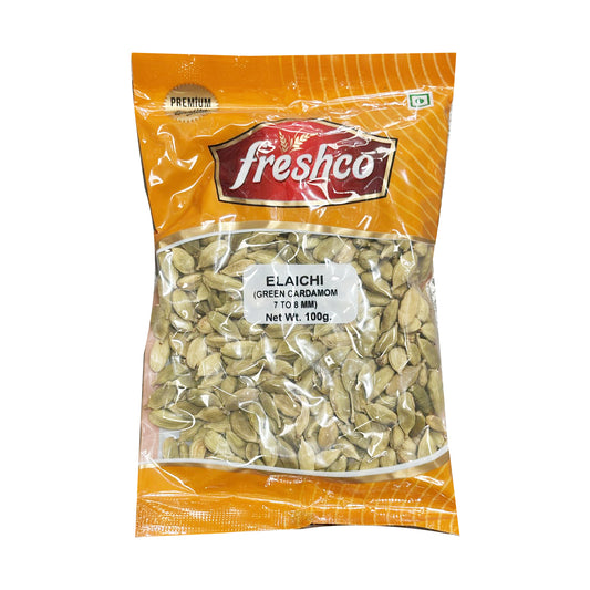 Green Cardamom (Elaichi) 7 to 8mm 100g- Freshco