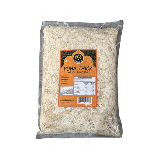 Poha Thick (Rice Flakes) 1kg - Saheb