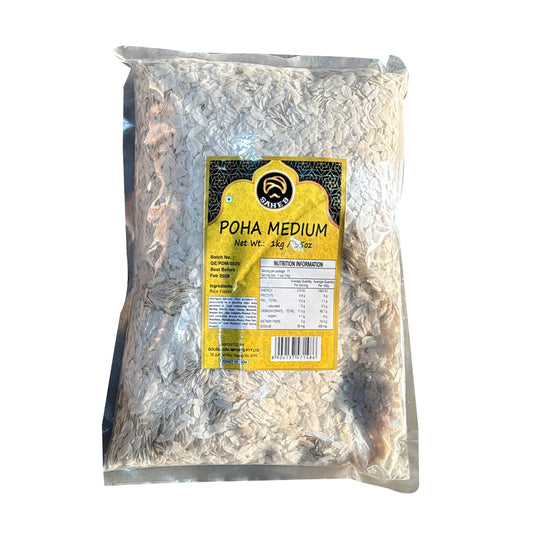 Poha Medium (Rice Flakes) 1kg - Saheb