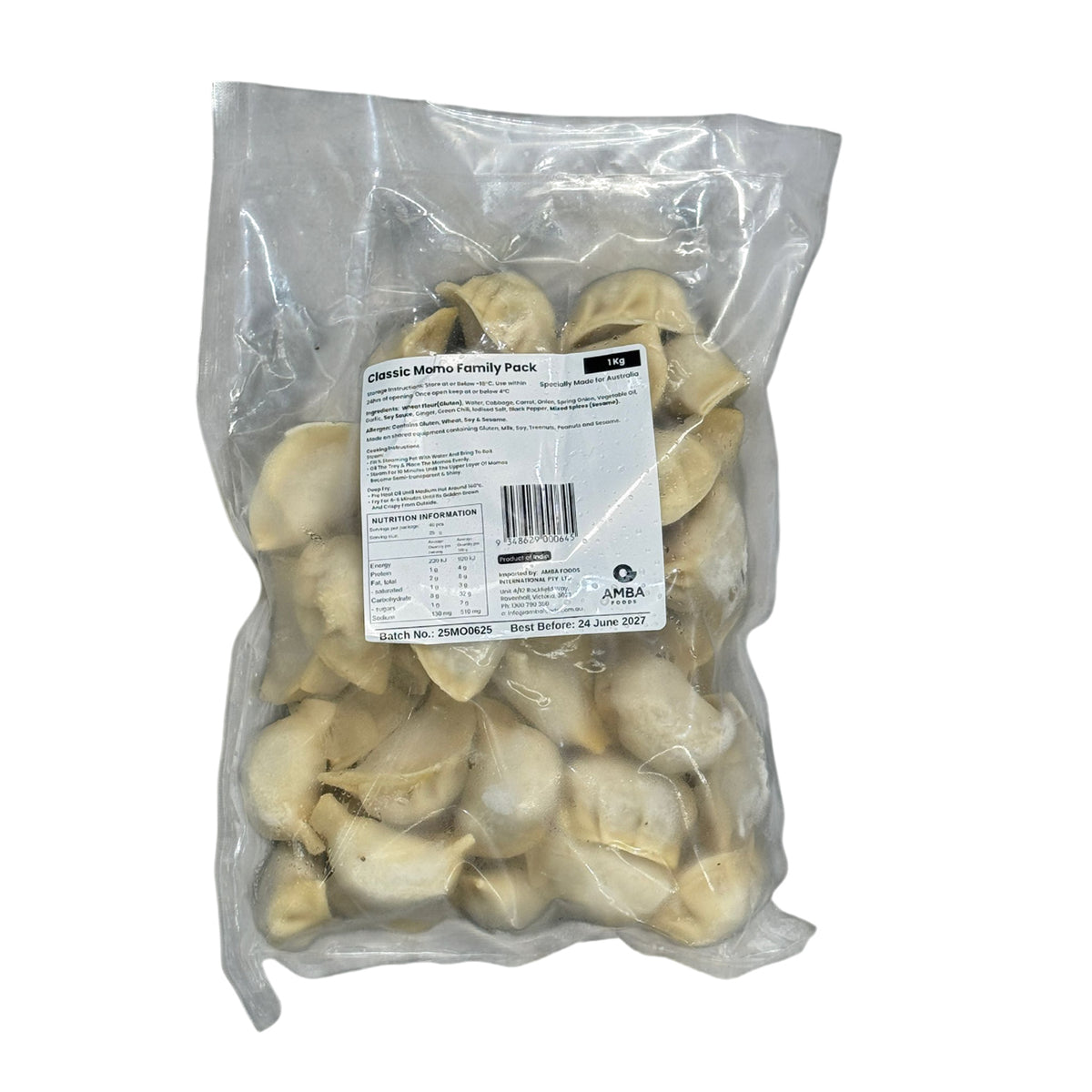 Classic Momo Family Pack 1kg - Amba Foods