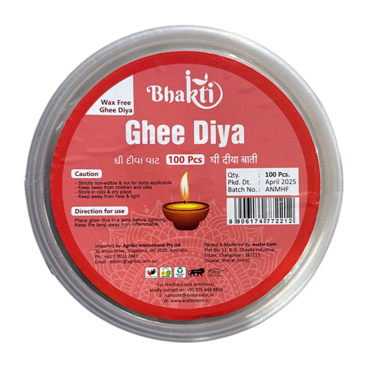 Ghee Diya Batti 100pc - Bhakti
