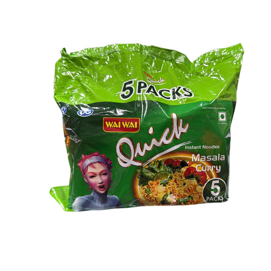 Wai Wai Masala Curry Noodles 5 Pack 375g