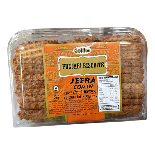 Jeera Cumin  Punjabi Biscuits  680g - Golden