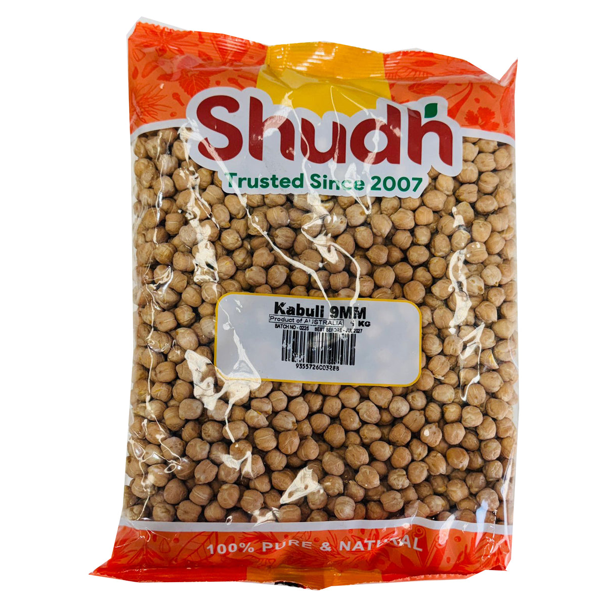Chickpeas (Kabuli) 9mm 1kg -Shudh