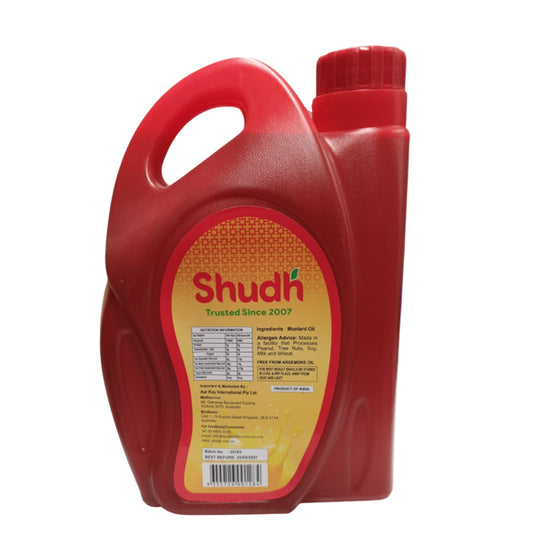 Kachi Ghani Mustard Oil 2L - Shudh