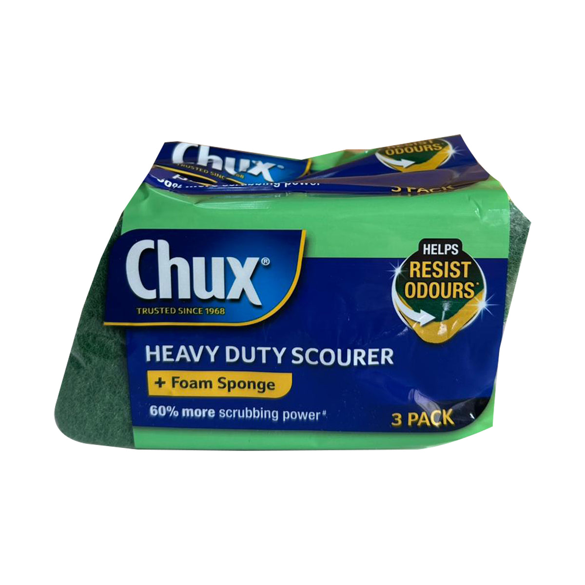 Heavy Duty Scourer (Foam Sponge) 3Pack - Chux