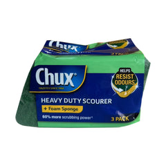 Heavy Duty Scourer (Foam Sponge) 3Pack - Chux